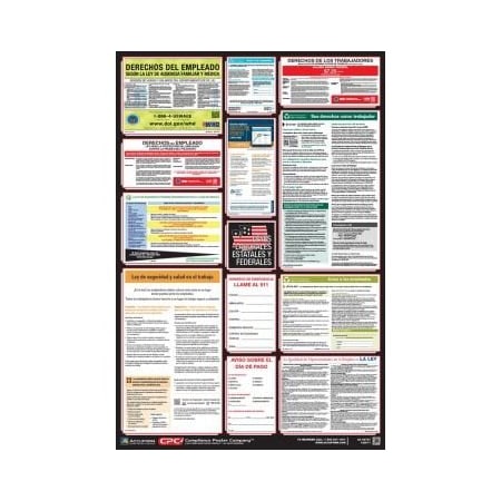 Accuform POSTERS COMBO STATE, FEDERAL AND OSHA PPG400WA PPG400WA
